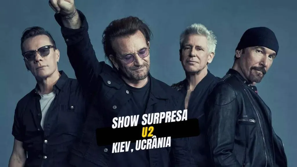 U2 realiza show surpresa em Kiev como solidariedade à Ucrânia