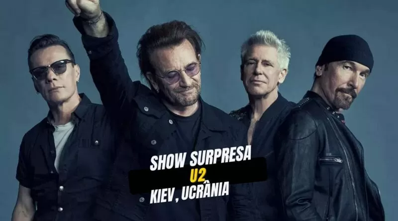 U2 realiza show surpresa em Kiev como solidariedade à Ucrânia
