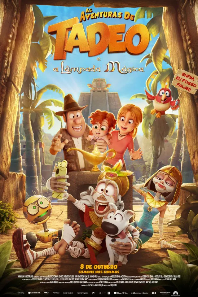 Cena de As Aventuras de Tadeo e a Lâmpada Mágica - Reprodução/Divulgação